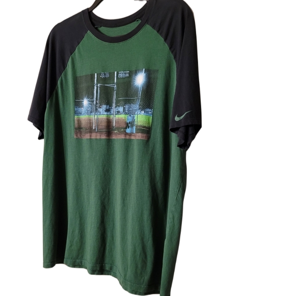 Nike Ringer Tee Size Large Green and Black - Picture 3 of 6